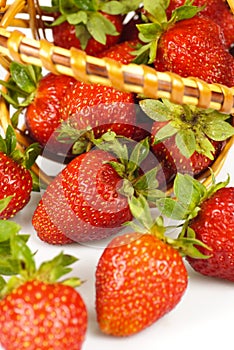 Strawberries in basket