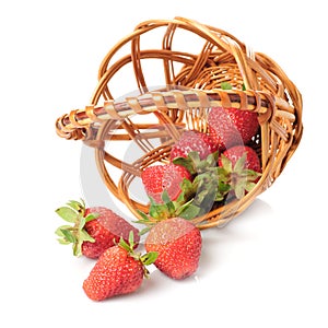 Strawberries in basket