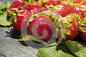 strawberries in basket, strawberry basket, strawberries on wooden table, strawberry, basket with strawberries, strawberries in na