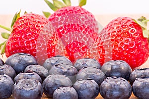 Strawberries and Blueberries