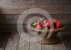 Strawberries in a bowl