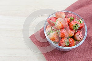 Strawberries in a bowl