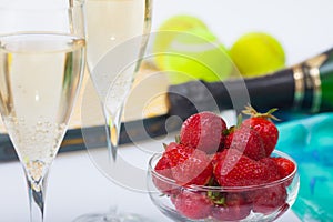 Strawberries and champagne during Wimbledon photo