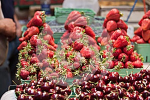 Strawberries and Cheers Granville Market Vancouver