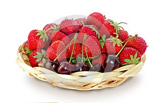 Strawberries and cherries