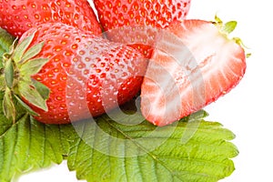 Strawberries closeup
