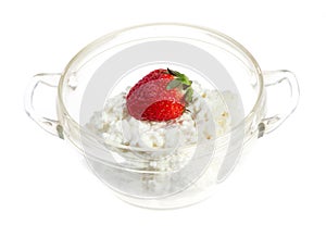 Strawberries and cottage cheese