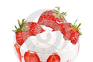 Strawberries with cream