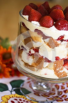 Strawberries and Cream Trifle