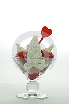 Strawberries and hearts