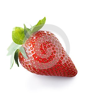 Strawberries isolate on white