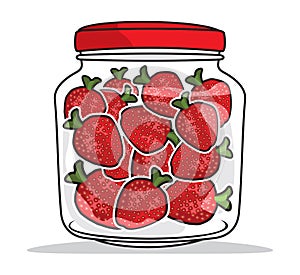 Strawberries jar
