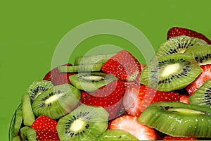 Strawberries and Kiwi Fruit Bowl