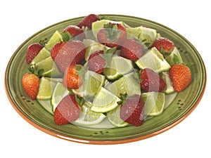 Strawberries with Limes