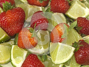 Strawberries with Limes