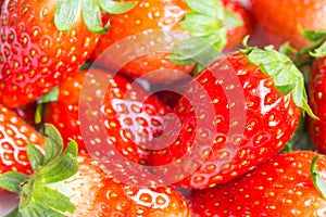 Strawberries in plate