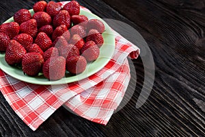 Strawberries on the plate