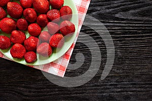 Strawberries on the plate