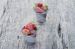 Strawberries in pots