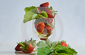 Strawberries in rum