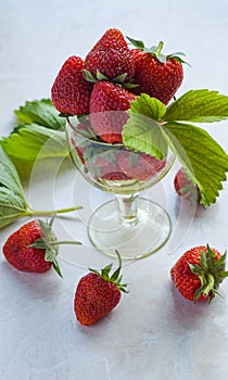 Strawberries in rum