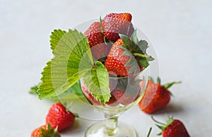 Strawberries in rum