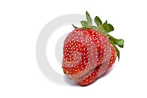 Strawberries on a white background. Strawberry isolate on a white background. Photo for printing or insertion into