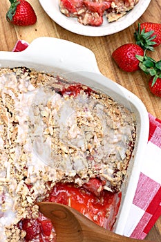 Strawberry Almond Crisp