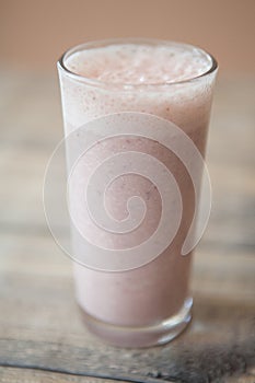 Strawberry and banana milkshake