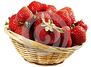 Strawberry in basket