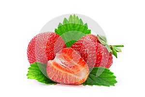 Strawberry berry closeup