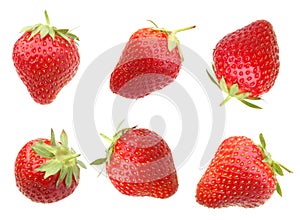 Strawberry berry on white