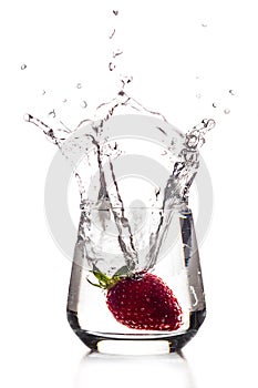 Strawberry big splash photo