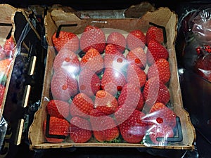 Strawberry in a box