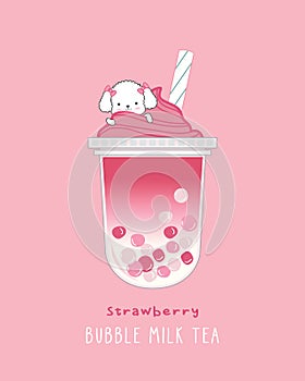 Strawberry Bubble Milk Tea
