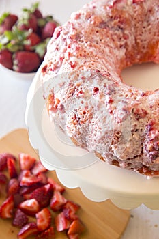 Strawberry Bunt Cake