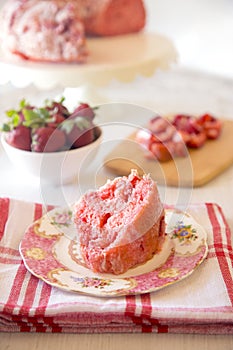 Strawberry Bunt Cake