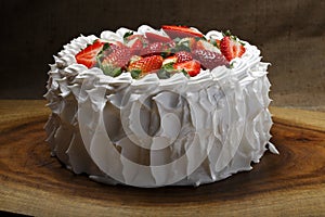 Strawberry cake photo