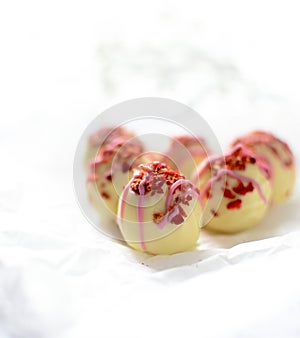 Strawberry and Champagne Truffles