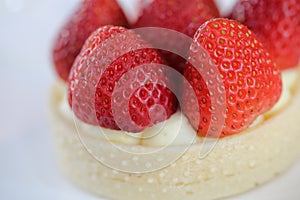 Strawberry cheese tart cake dessert sweet food