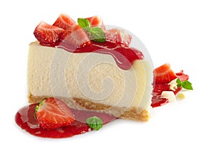Strawberry cheesecake photo