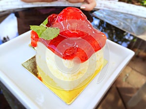 Strawberry cheesecake