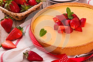 Strawberry cheesecake.