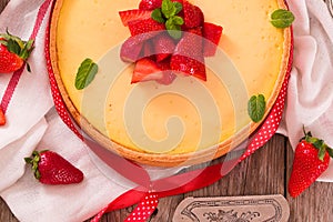 Strawberry cheesecake.
