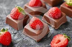 Strawberry chocolate perfection photo