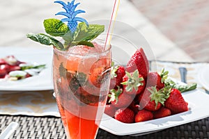 Strawberry cocktail