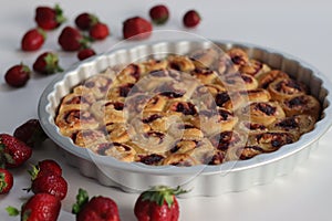 Strawberry Cream Cheese Pull Apart Bread, a tempting sweet treat, perfect for breakfast or dessert