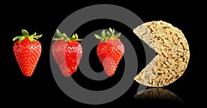 Strawberry and Crispy Rice