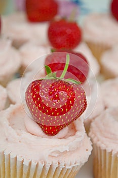 Strawberry cupcake