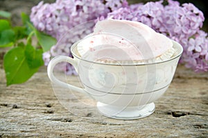 Strawberry Cupcake and Tea Cup